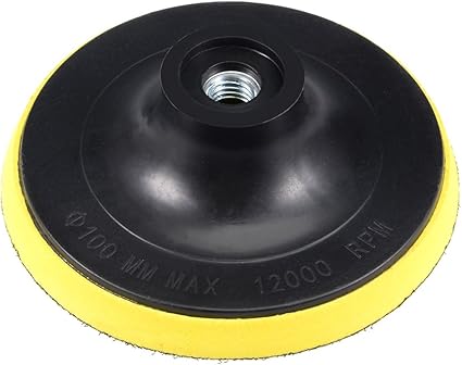 Amazon Uxcell ポリッシャー バフ ポリッシャー用 研磨バフ 外径100mm 厚さ5mm M10めねじ 最大rpm100 ポリッシャーサンダーパッド バフ