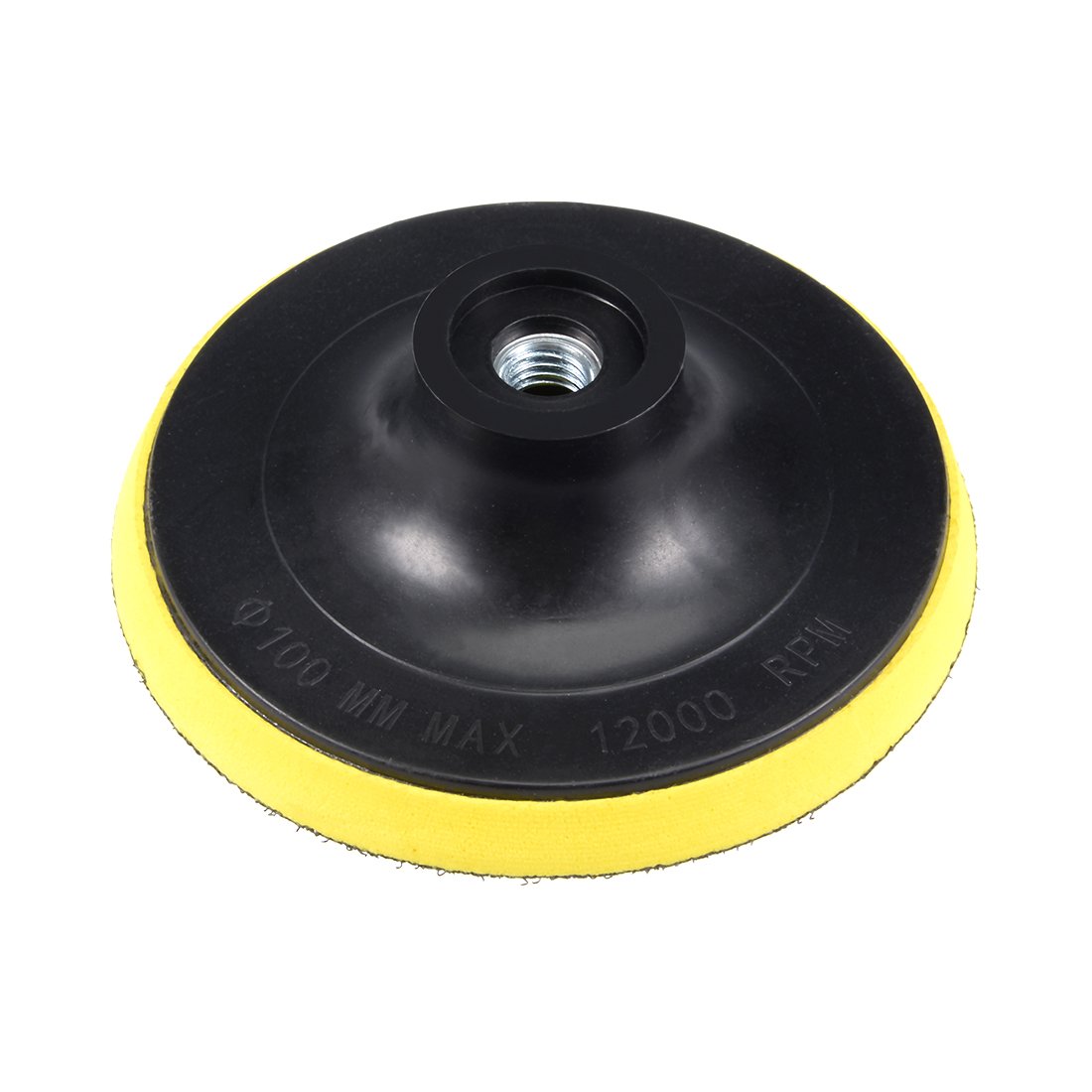 sourcingmap 4" Hook and Loop Backing Pad Sanding Polishing Backer Plate with M10 Female Thread for Random Orbit Sander Polisher Buffer