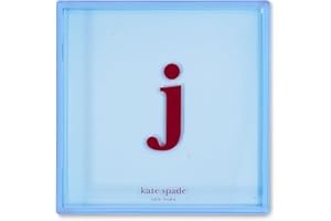 kate spade new york Initial Decorative Initial Tray, Personalized Acrylic Vanity Letter Tray, Just Mine (J)