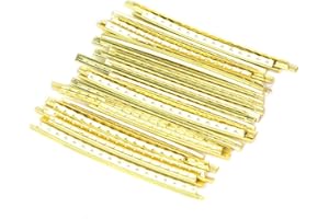FASJ High Strength Brass Durable Fingerboard Fret Wire, Electric Guitar Fret Wire, 24pcs/Set Anti Corrosion for Guitar Enthusiasts Professionals