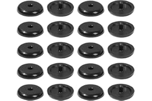 gofidin - 20 Pieces Seat Belt Buttons Car Adjuster Clips Rivet Buckle Seat Belt Retainer Universal (Black)