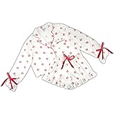 Bella Sleep + Spa womens Pajamas for Women - 2-piece Ruffled Satin