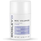 BosleyMD BOSVolumize Hair Thickening Fibers &ndash; Natural Keratin Hair Building Formula for Thinning Hair &amp; Bald Spots &ndash; Instant Fuller, Thicker Look &ndash; Wind &amp; Sweat Resistant &ndash; Dark Brown, 0.42 oz