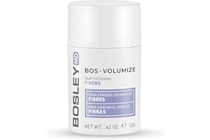 BosleyMD BosVolumize Hair Thickening Fibers, Hair Building Formula with Natural Keratin for Thinning Hair or Bald Spots, Hair Loss Concealer Men and Women, 4 Colors