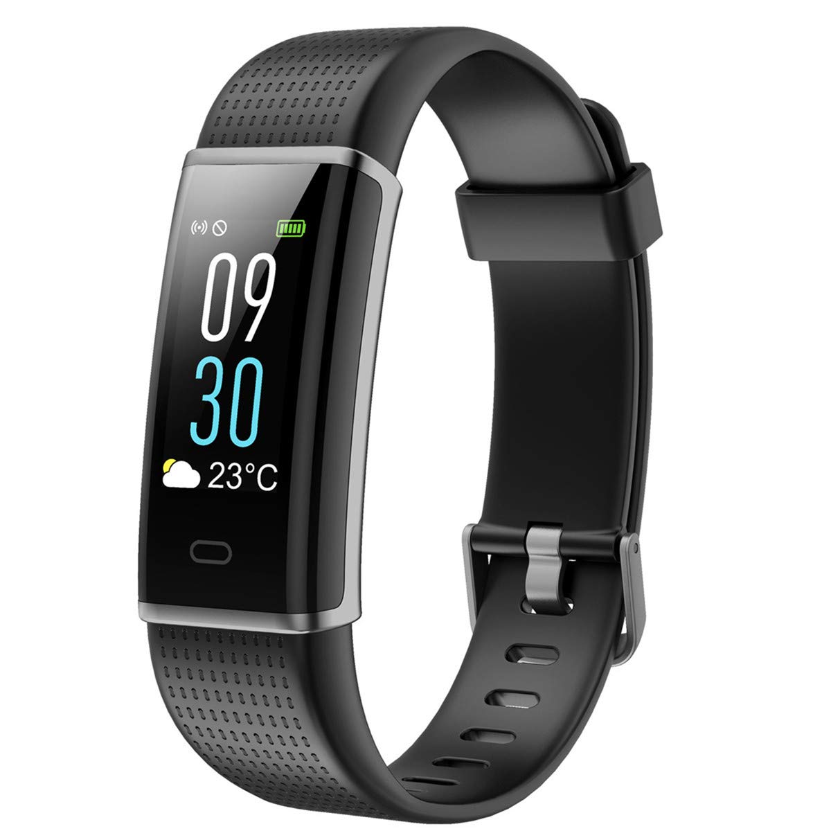 iPosible Fitness Tracker with Heart Rate Monitor, Colour Screen Activity Tracker Fitness Watch Waterproof IP68 Smart Bracelet Sleep Monitor Pedometer Watch for Women Men Kids (24-Month Warranty)