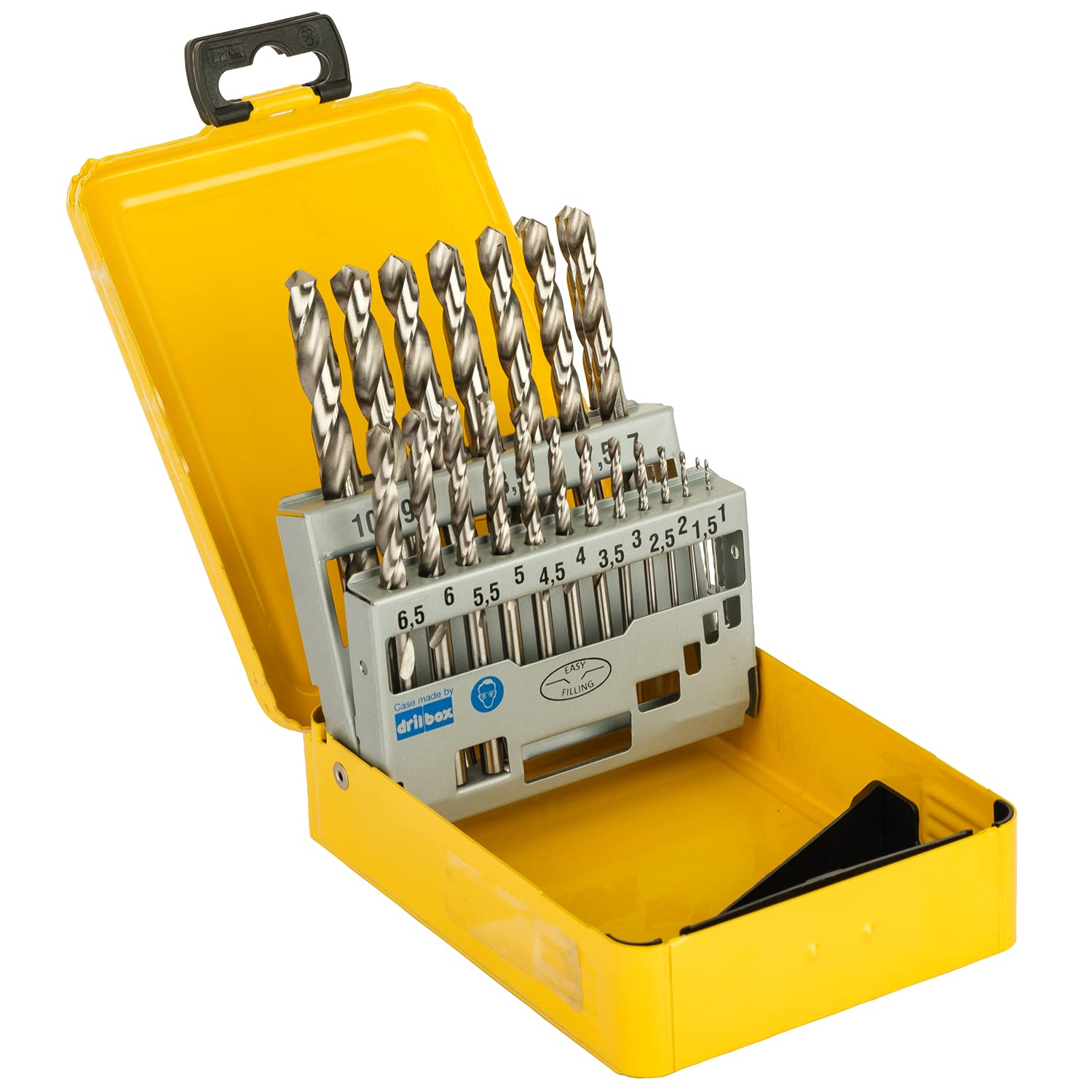 Set De 19 Mèches à Métaux RUKO 214225 HSS-G, Haute Précision, Forets Twist