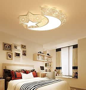 SIBEI Luz de Techo LED para Dormitorio Infantil, luz de Techo para Luna