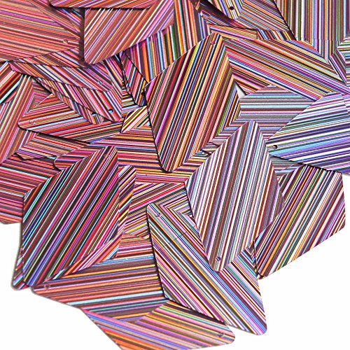 Pink Sequin Long Diamond 1.75 inch Couture Loose Paillettes. City Lights Reflective Metallic. Made in USA.