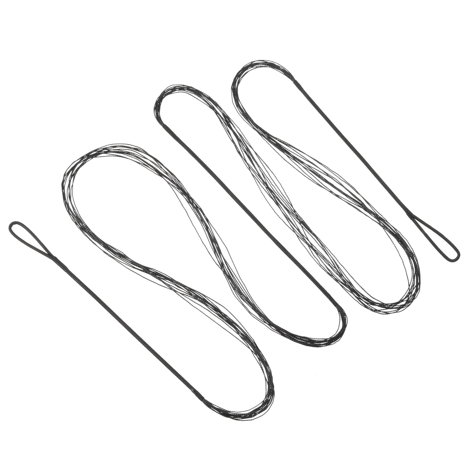 PATIKIL Bow String Replacement,12 Strands Recurve Bowstring for AMO 69" Traditional Recurve Bow, Black