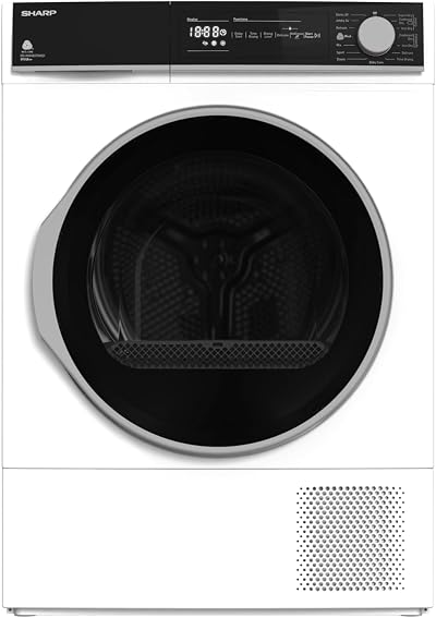 Sharp KD--EN Free Standing 8kg Heat Pump Tumble Dryer