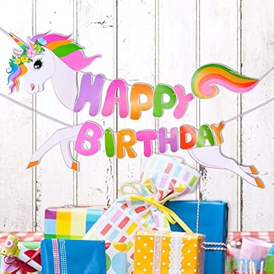 Hoomall 2018 New Happy Birthday Banner Party Supplies Decorations