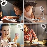 Eboxer Mini USB LED Light 18 LED Clamp Flexible Gooseneck Reading Lamp Black view 4