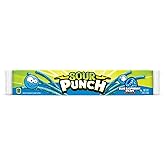 Sour Punch Straws, Sweet &amp; Sour Flavored Soft, Chewy Candy, Tray, Blue Raspberry, 48 Oz