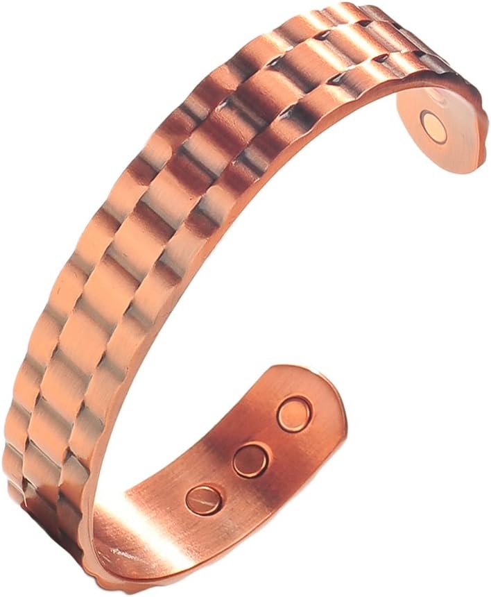 Earth Therapy Value Pack 2 Pure Copper Magnetic Bracelets for Men and Women, As Shown in the Image, 2 Count (Pack of 1) - Image 4