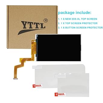 Amazon Com Nintendo 3ds Top Upper Lcd Screen Replacement Video Games