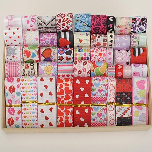 New Mix Ribbon love Valentine's Day mixed Style/size randomly 12y/lot (1y/pc) hairbow ribbon