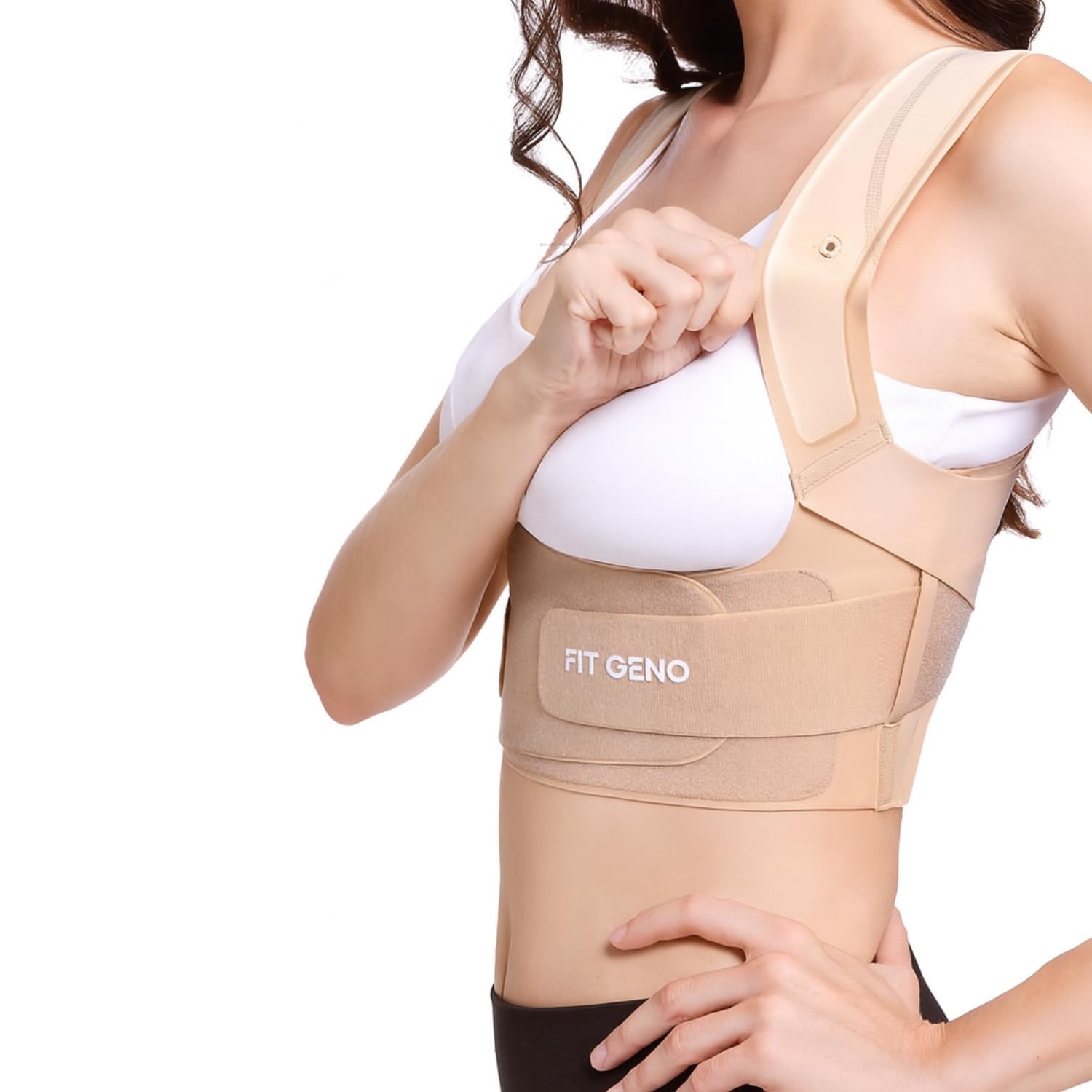 Photo 1 of Fit Geno Posture Corrector for Women Invisilite: Invisible Lightweight Back Brace for Neck Shoulder Upper Back Pain Relief - Improve Posture Correct Hunchback Slouching Under Clothes XX-Large
