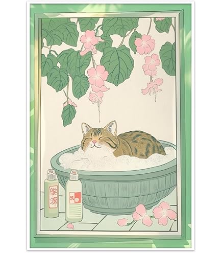 【CAT】　vintage poster Vintage Cat Poster Playmat – Inked Gaming