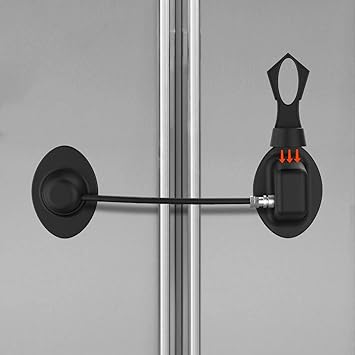 Amazon Com Fridge Lock Refrigerator Lock Magnetic Key Mini Fridge Lock File Cabinet Lock Drawer Lock Lock For Cabinet Child Safety Lock Refrigerator Door Lock Black White Convenient To Unlock Black Baby