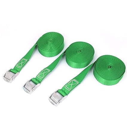 Sellify Cargo Good Luggage 5Mx2.5cm Quick Release Ratchet Tie Down Straps 3pcs