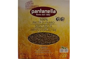 100% Spelt Orzo Pasta, 454 g – Whole Grain Ancient Grain Pasta – High Fiber, Vegan & Non-GMO – Bronze-Cut Italian-Style Orzo 