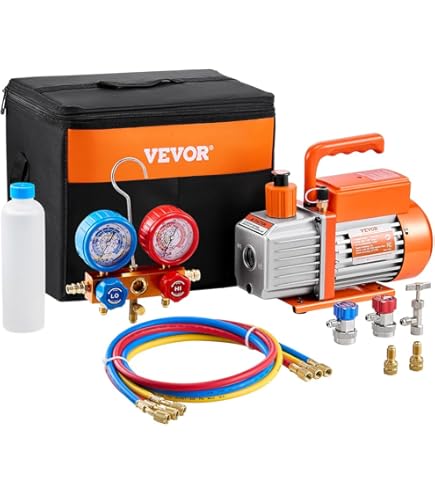 Mastercool 90066-2V-110-B 2 Stage, 6 CFM Dual Voltage Vacuum Pump