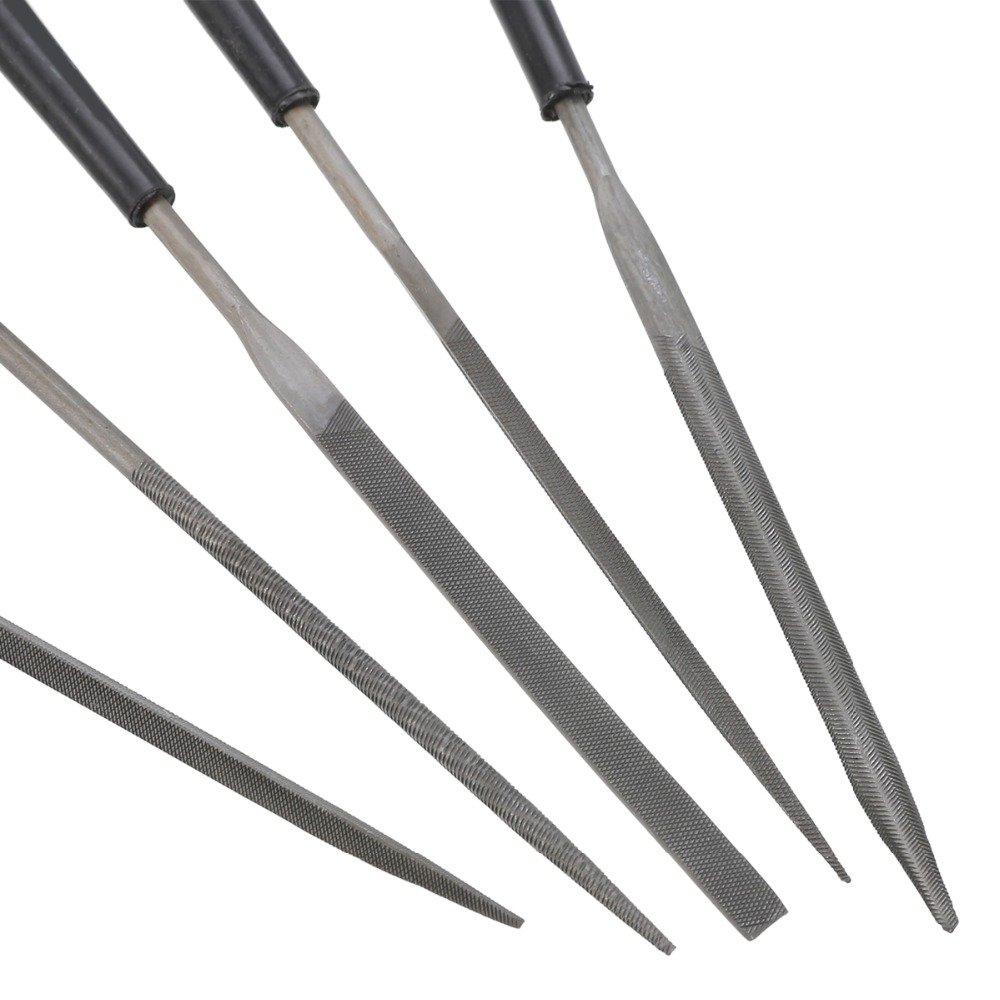 Files & Rasps Glarks 12pcs Mini Assorted Wood Rasp Set Include Brush and Storage Box with 4pcs