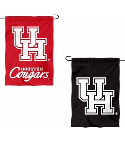 College Flags & Banners Houston Cougars Garden Flag - Double Sided 13" X 18", Officially Licensed - View #3