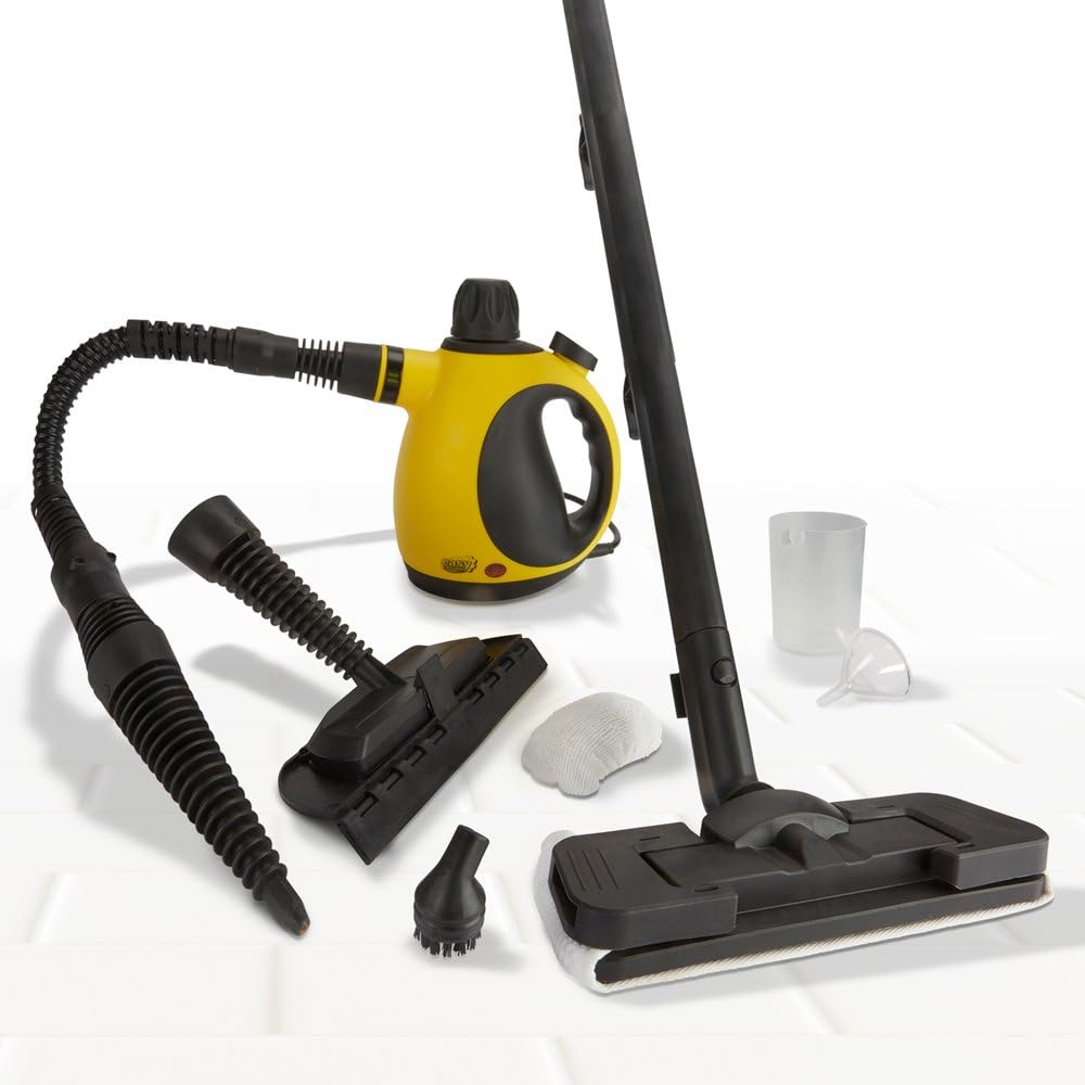 Easy Steam Multi Purpose Handheld Steam Cleaner & Steam Mop with Accessories, 1050 Watts (Steam Cleaner)
