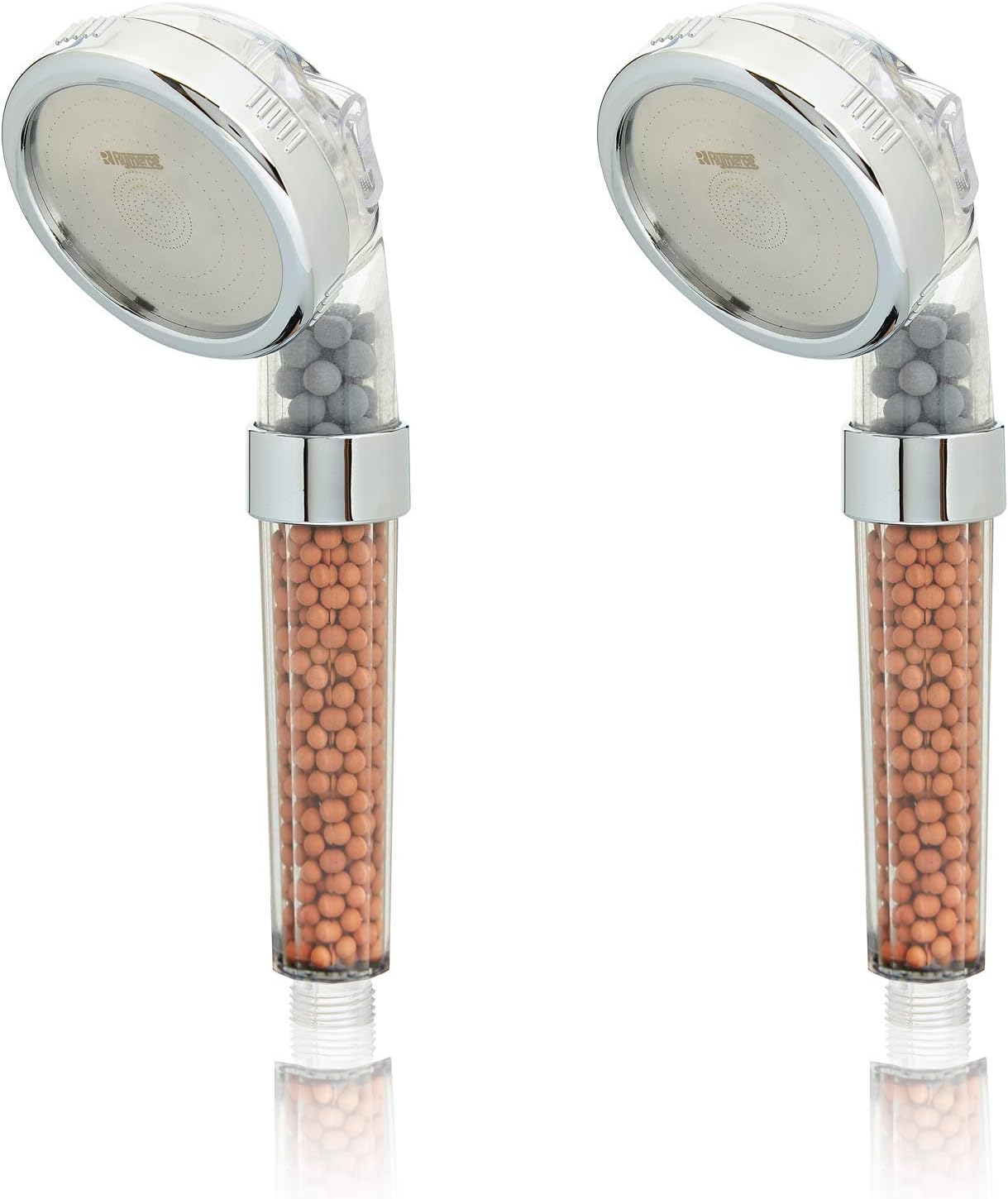 Ionic Shower Head Handheld - 3way Function Filter Bead Replacement 200% High Pressure, 30% Water Saving 2 Pack