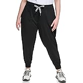 DKNY womens Mid Rise Drawstring Joggers