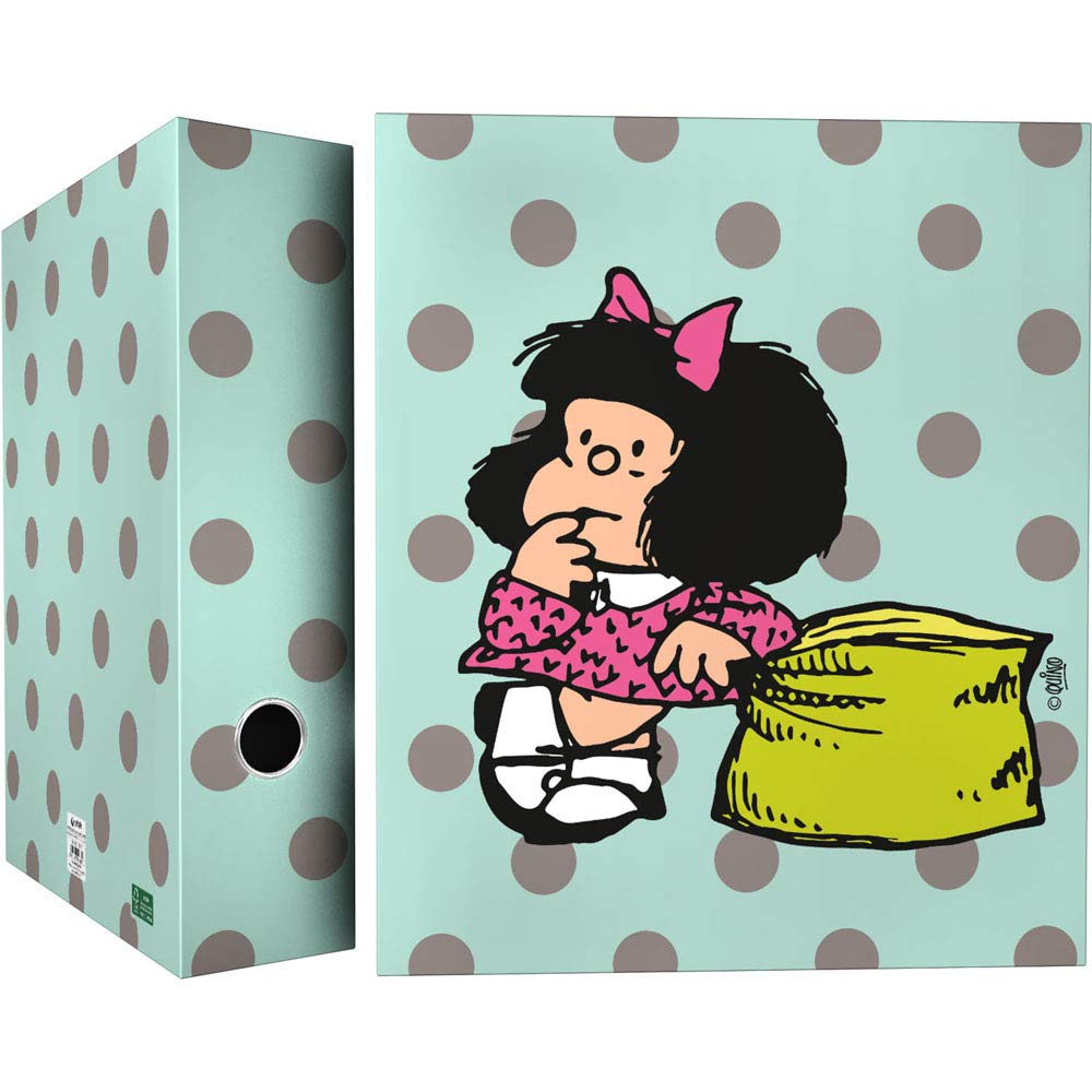 Grafoplás 88172610 Collection Mafalda 4-Ring Binder 40 mm, Multicolor, A4