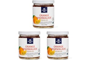 [KUZE FUKU & SONS] Orange Marmalade Premium, Made with Natural Non-GMO Real Fruit, No Artificial Flavors (10 Oz - Set of 3 Jars)