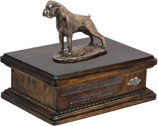 personalized dog statue