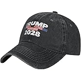 2028 Patriotic Flag for President Supporter Classic Baseball Cap for Men and Women Adjustable Dad Hat,Black
