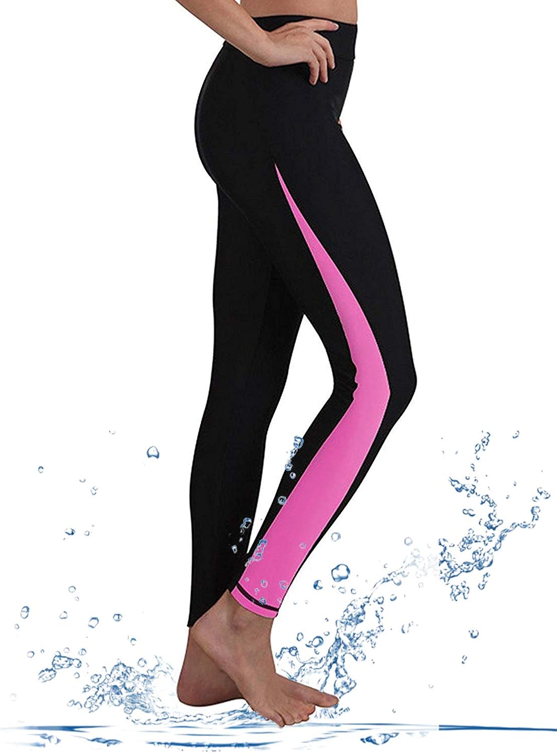 GEEK LIGHTING Womens UPF 50+ Surfing Skins Leggings Wetsuit Swim Long Pants: Clothing