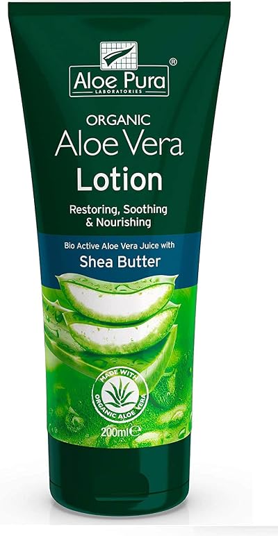 Aloe Pura Aloe Vera Lotion with Shea Butter & Vitamin E 200ml Pack of 3