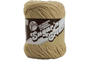 Lily Sugar 'N Cream The Original Solid Yarn, 2.5oz, Medium 4 Gauge, 100% Cotton - Jute - Machine Wash & Dry