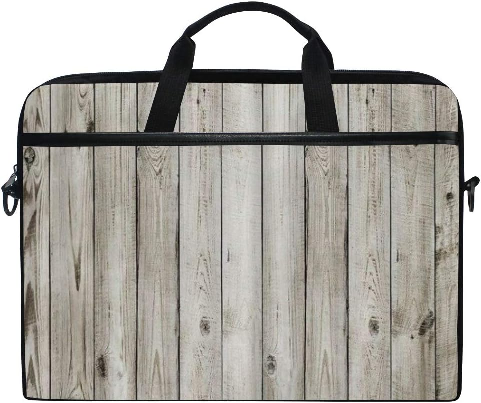 VICAFUCI New 15-15.4 Zoll Laptop Tasche,Umhängetasche,Handtasche,Rustikale hölzerne Zaun-Tür mit Metallbeschaffenheits-Westland-Thema