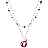 From the Heart Georgia Bulldogs Ivy Necklace Silver Chain Jewelry Gift UGA