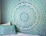 Popular Handicrafts Popular Ombre Tapestry Indian Mandala Wall Art, Hippie Wall Hanging, Bohemian Bedspread