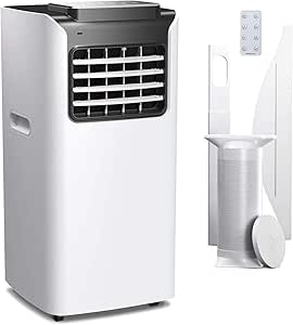 7000 Btu Portable Air Conditioner With Remote Control 24 Hour Timer Dual Window Venting Kit Included Powerful Air Conditioning Unit Sports Outdoors Amazon Com