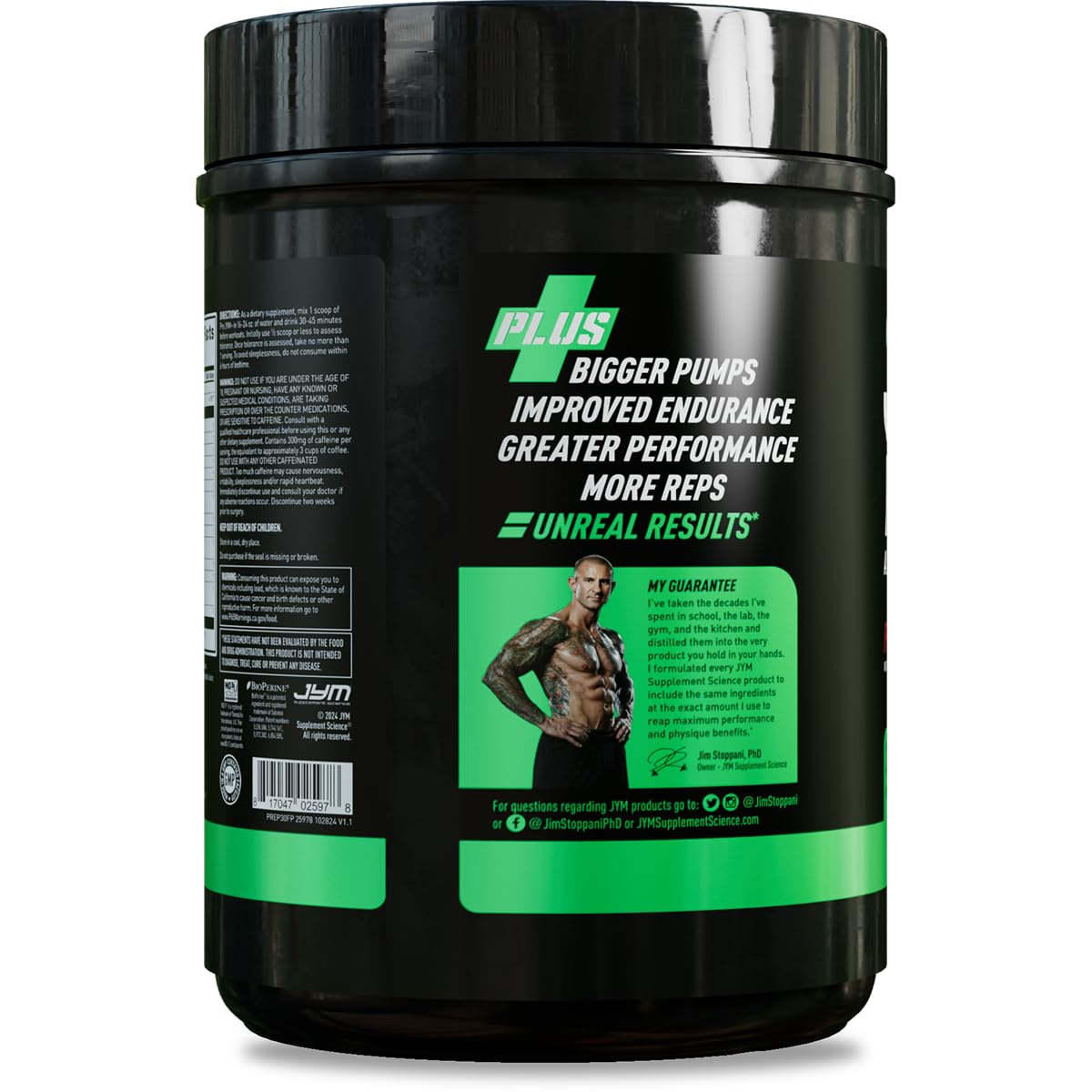 JYM Supplement Science Pre JYM Plus Orange Pre-Workout Powder, Amino Nitrates, Creatine, Betaine, Nootropics, BCAA’s, for Men & Women, 30 Servings