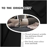 H.Versailtex Blackout Curtains 66x72 Two Panels Pencil Pleat Thermal Room view 9