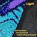 Reversible Sequin Fabric-Turquoise Purple Shimmer Mermaid Sequin Fabric Emboridery Flip Up Sequin Fabric by The Half Yard Clothing Wedding/Evening Dress DIY