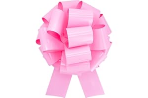 IXSIUZO 12 Inch Large Paint Pink Bows,Big Bow for Present,Giant Bow Suitable for Bikes,Appliances,Big Gift Box,Table Decorati