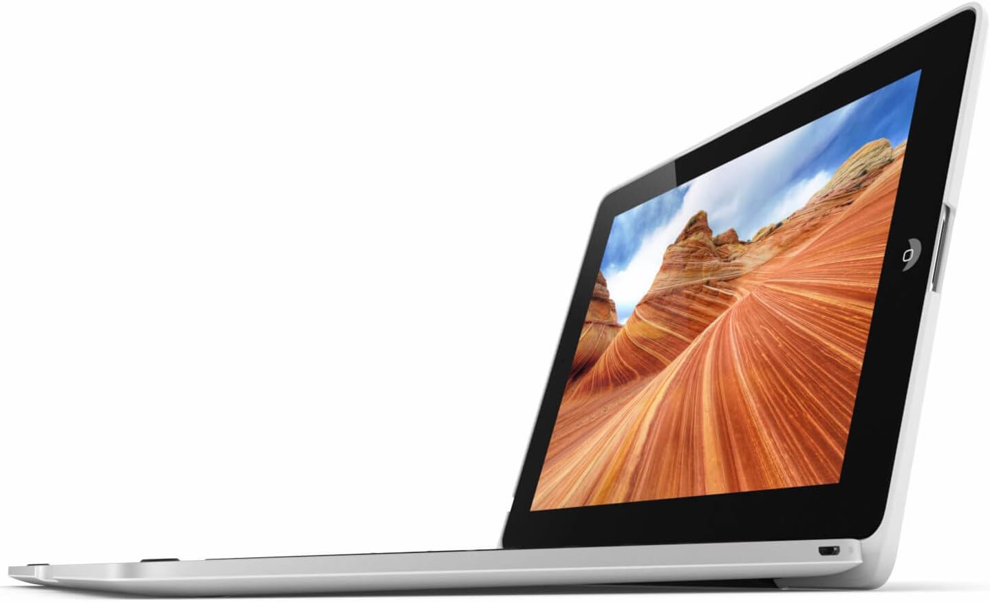 ClamCase Incipio Pro for iPad 2/3/4 (White/Silver)