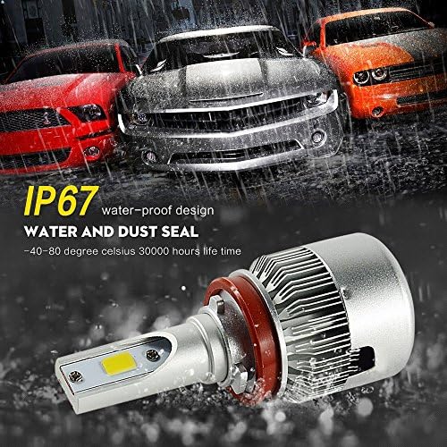 Torofibi LED Headlights Bulbs 9012 with Advanced Flip Chip and All-in-One Conversion kit, 60W 7600LM 6000K White Lamp for Hi/Lo Beam/DRL/Fog Light