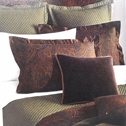 RALPH LAUREN EURO Paisley Pillow Sham Frazier/ Olive 10 91.18