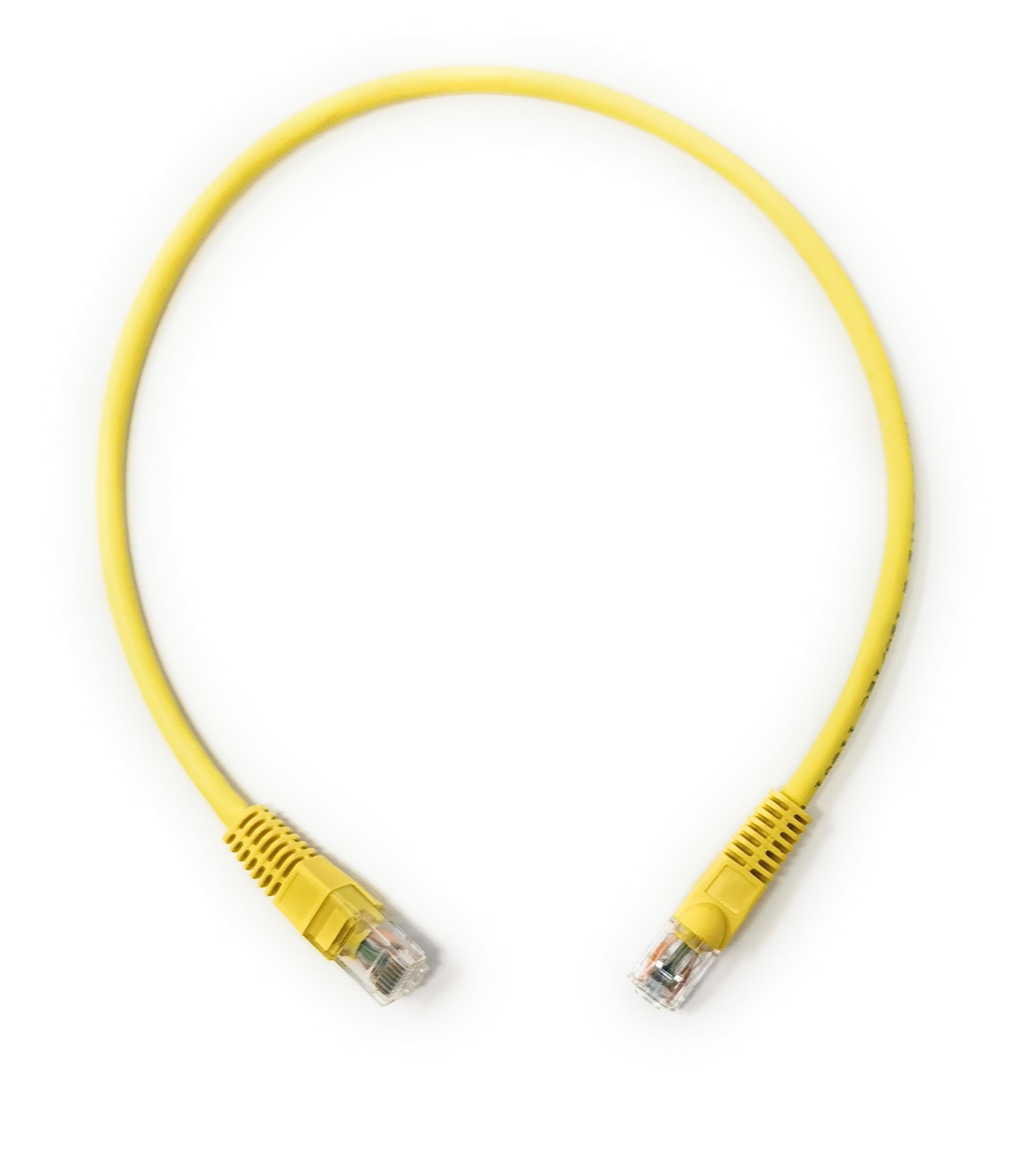 Cat6 RJ45 (UTP) Connector Ethernet Cable, LSZH Snagless Patch 24AWG Bare Copper Cores Lead for Internet, Data Transfer, Router, Modem, CCTV, Smart TV, PC, Laptop (0.5m, Yellow)